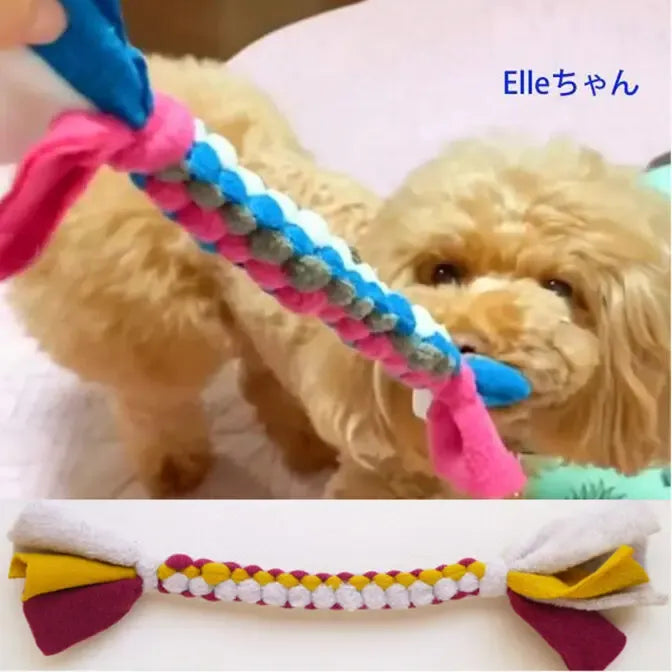 Made in Japan Fleece Rope Dog Toy (S)