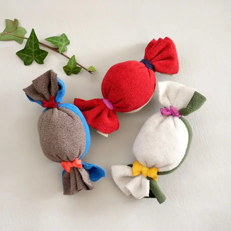 Made in Japan Squeaky Fleece Candy Toy